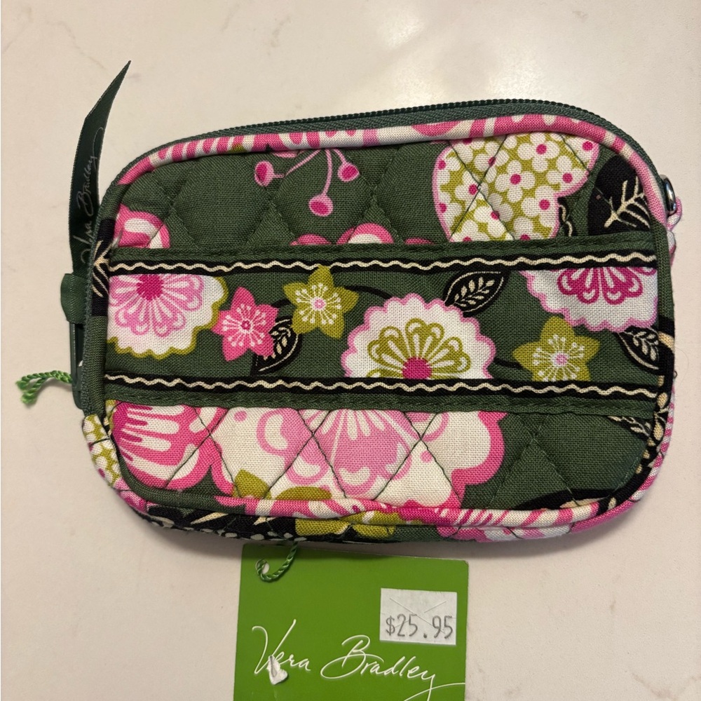 Vera Bradley Floral Quilted Women's Bag - Green and Pink